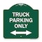 Signmission Reserved Parking Truck Parking W/ Bidirectional Arrow Heavy-Gauge Alum, 18" x 18", GW-1818-23031 A-DES-GW-1818-23031 - alternate 1